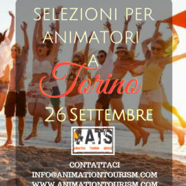 SELEZIONE ANIMATORI STAGIONE INVERNALE A TORINO
