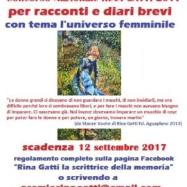 CONCORSO LETTERARIO NAZIONALE RINA GATTI 2017