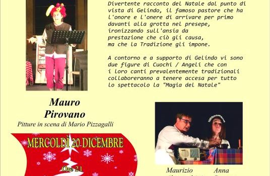 COMMEDIA DIALETTALE STASERA ALL’EX CONVENTO DELL’ANNUNZIATA