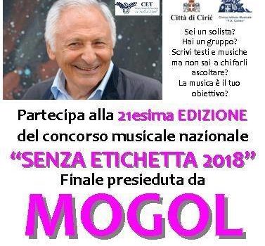 CONCORSO MUSICALE DI MOGOL “SENZA ETICHETTA”