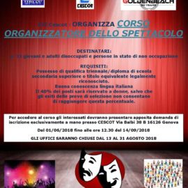 CORSO ORGANIZZATORE DELLO SPETTACOLO A GENOVA