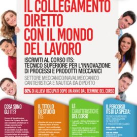 APERTO IL BANDO PER TECNICO SUPERIORE PER L’INNOVAZIONE DI PROCESSI E PRODOTTI MECCANICI