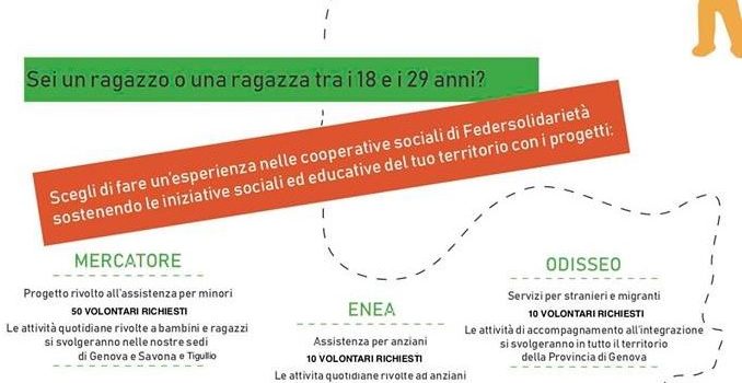 CERCHIAMO 2 CANDIDATI PER SERVIZIO CIVILE NAZIONALE A CASETTE ROSSE, SESTRI LEVANTE