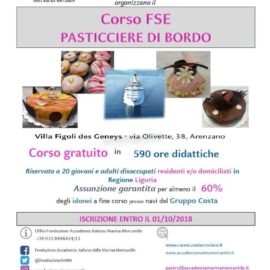 CORSO PASTICCIERE DI BORDO AD ARENZANO