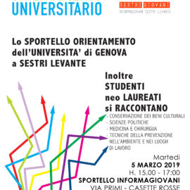 L’UNIVERSITA’ DI GENOVA ALL’INFORMAGIOVANI DI SESTRI LEVANTE