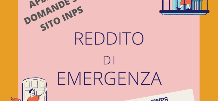 PRESENTAZIONE DOMANDE REDDITO DI EMERGENZA