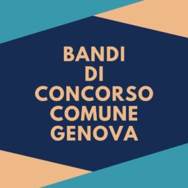 BANDI DI CONCORSO COMUNE GENOVA