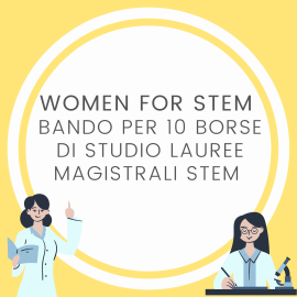 BORSE DI STUDIO STEM PER STUDENTESSE