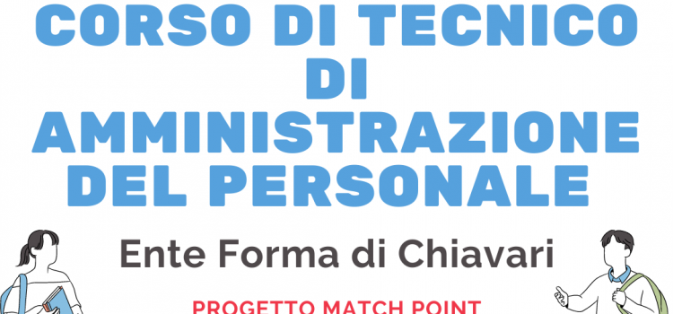 PROGETTO MATCH POINT: NUOVO CORSO GRATUITO CON ENTE FORMA DI CHIAVARI