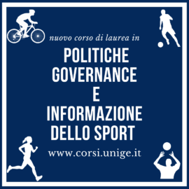 2023: NUOVO CORSO DI LAUREA PRESSO L’UNIVERSITA’ DI GENOVA